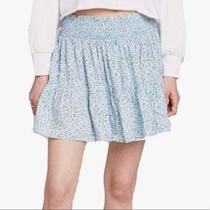 Target wild fable blue tiered mini skirt